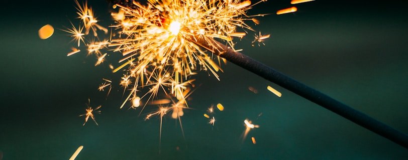 shallow focus photography of sparkler