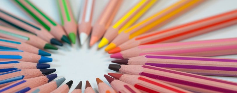 assorted-color pencil