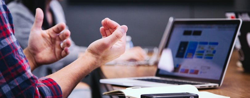 black smartphone near person