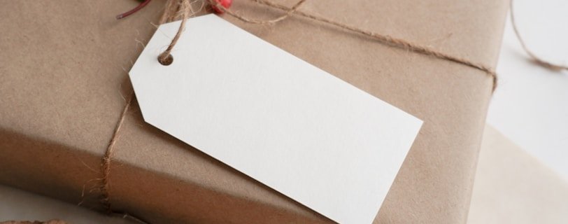 a present wrapped in brown paper and tied with twine