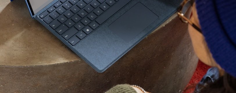 a person using a laptop