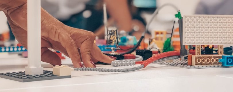 a person working on a circuit board